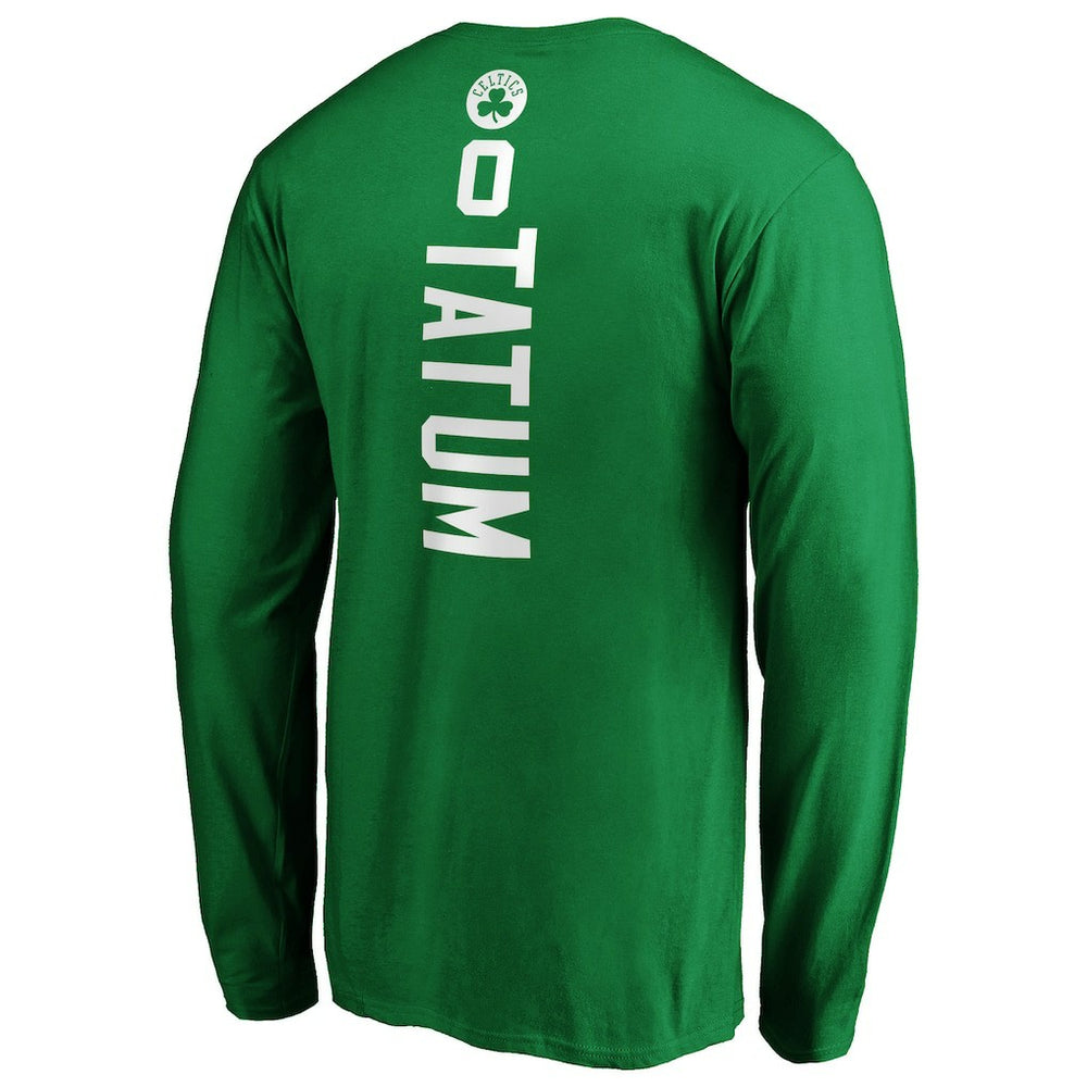 Jayson Tatum Boston Celtics Playmaker Name & Number Long Sleeve T-Shirt New