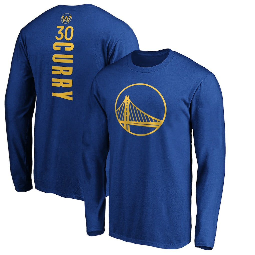 Stephen Curry Golden State Warriors Playmaker Name & Number Long Sleeve T-Shirt sale New