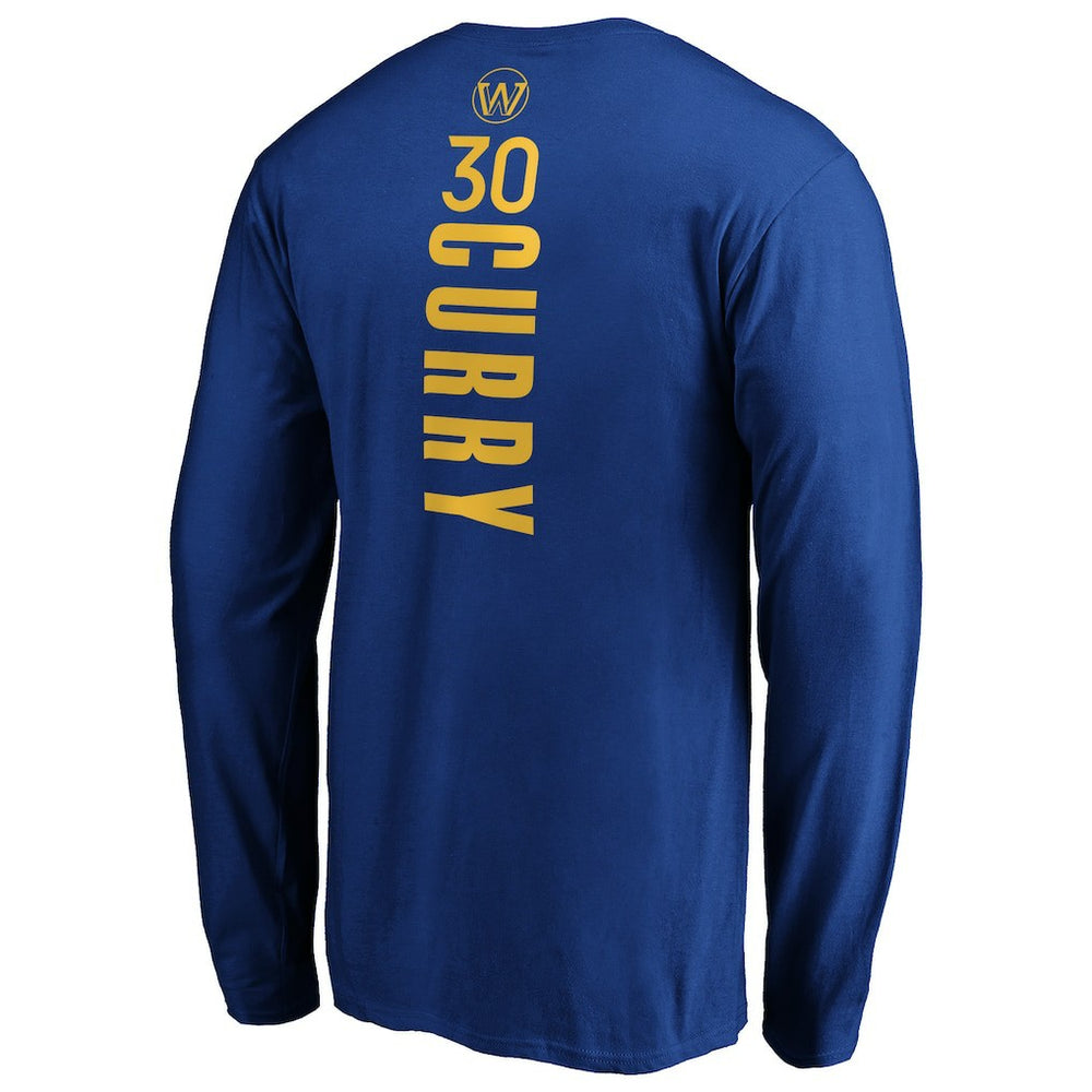 Stephen Curry Golden State Warriors Playmaker Name & Number Long Sleeve T-Shirt sale New