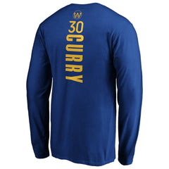 Stephen Curry Golden State Warriors Playmaker Name & Number Long Sleeve T-Shirt sale New