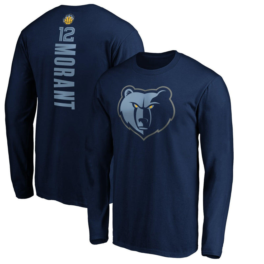 Ja Morant Memphis Grizzlies Playmaker Name & Number Long Sleeve T-Shirt On Sale