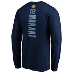 Ja Morant Memphis Grizzlies Playmaker Name & Number Long Sleeve T-Shirt On Sale