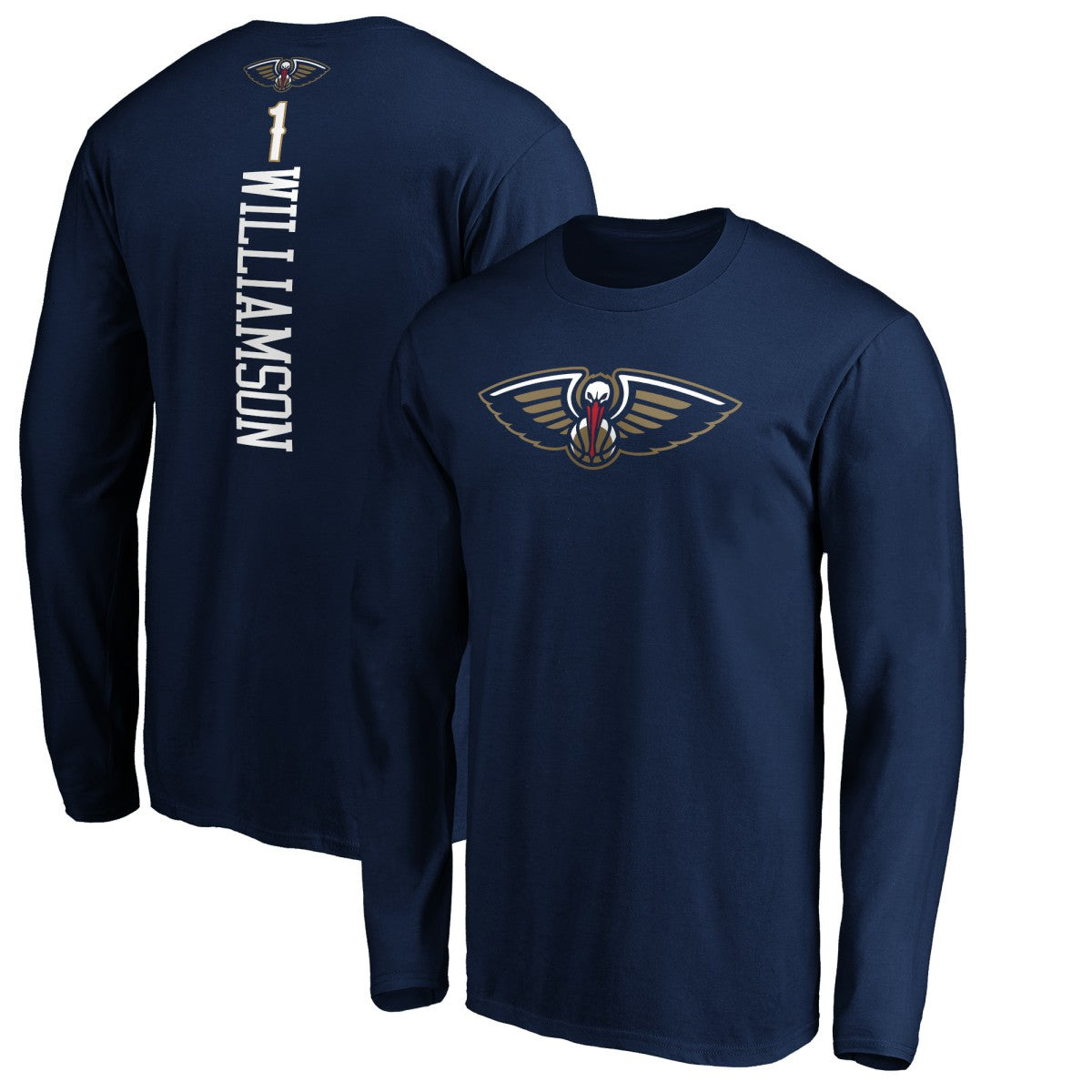 Zion Williamson New Orleans Pelicans Playmaker Name & Number Long Sleeve T-Shirt Online