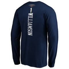 Zion Williamson New Orleans Pelicans Playmaker Name & Number Long Sleeve T-Shirt Online
