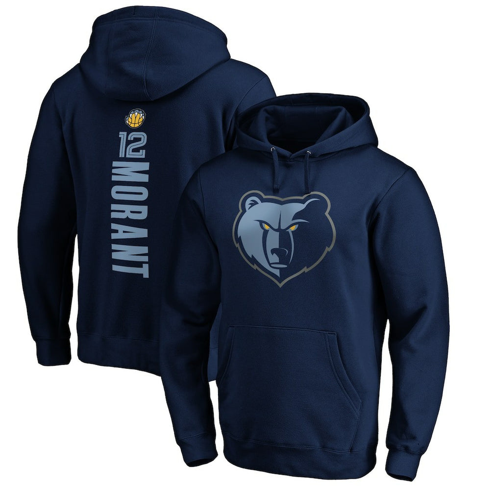 Ja Morant Memphis Grizzlies Playmaker Name & Number Pullover Hoodie On Sale