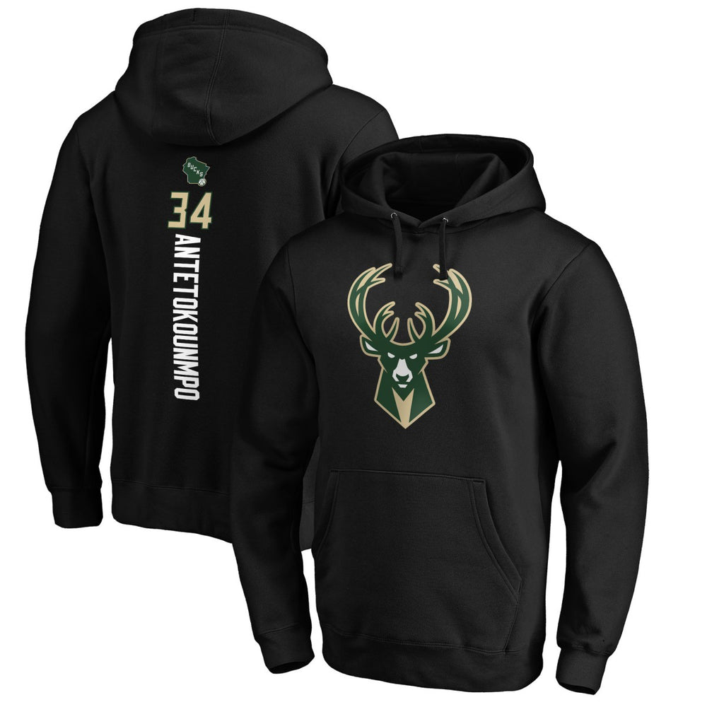 Giannis Antetokounmpo Milwaukee Bucks Playmaker Name & Number Pullover Hoodie Outlet