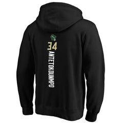 Giannis Antetokounmpo Milwaukee Bucks Playmaker Name & Number Pullover Hoodie Outlet