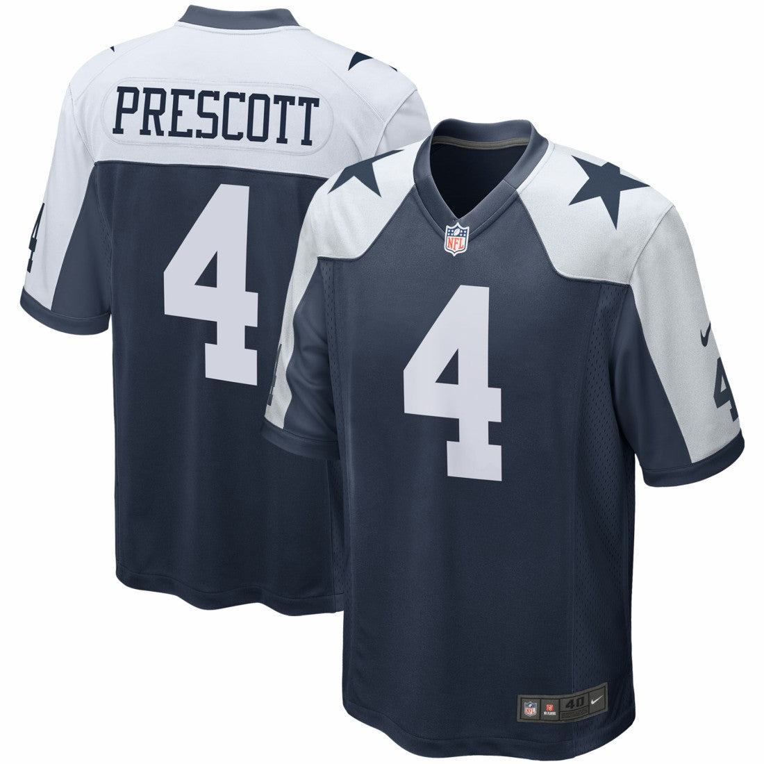 Dallas Cowboys Nike Dak Prescott  Alternate Game Team Jersey