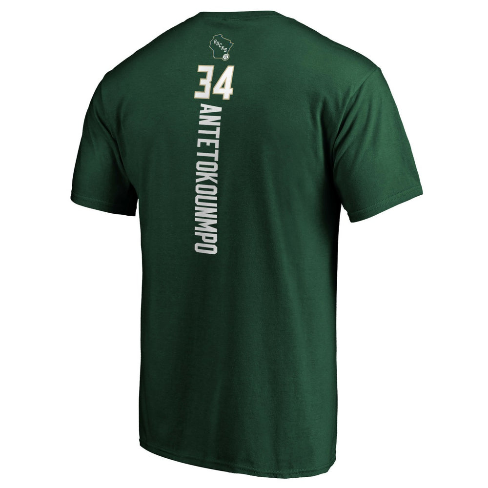 Giannis Antetokounmpo Milwaukee Bucks Playmaker Name & Number T-Shirt New