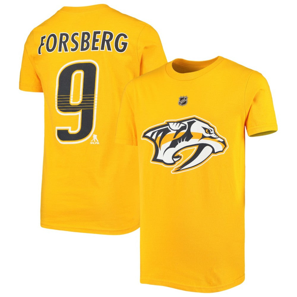 Filip Forsberg Nashville Predators Youth Player Name & Number T-Shirt For Sale