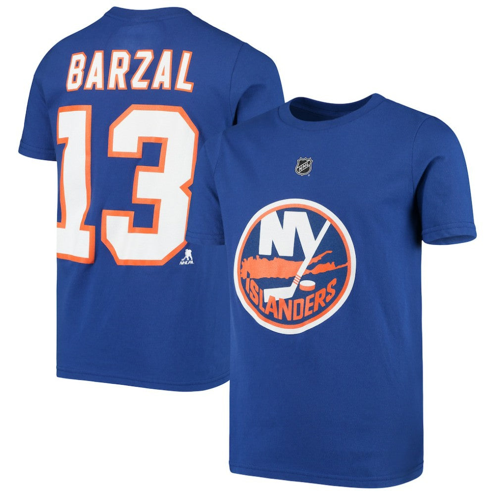 Mathew Barzal New York Islanders Youth Player Name & Number T-Shirt Online