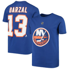 Mathew Barzal New York Islanders Youth Player Name & Number T-Shirt Online