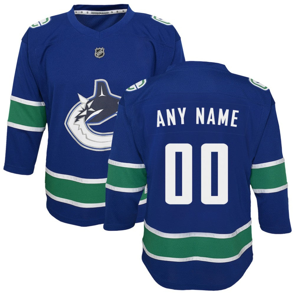 Vancouver Canucks Youth Replica Custom Jersey Discount