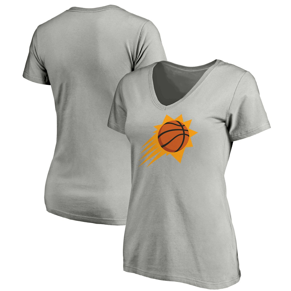 Phoenix Suns Women's Primary Logo Team V-Neck T-Shirt On Sale
