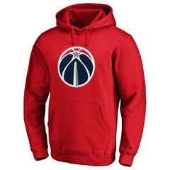 Washington Wizards Icon Primary Logo Fitted Pullover Hoodie New