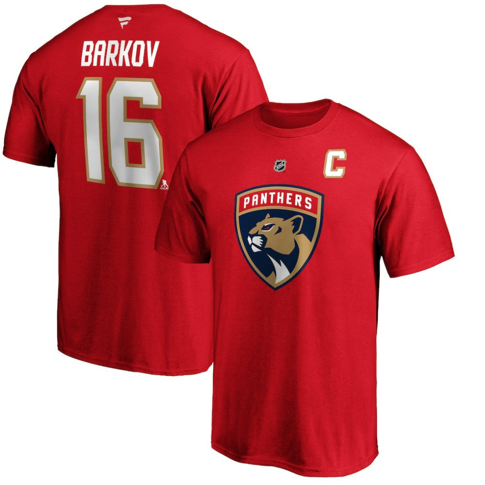 Aleksander Barkov Florida Panthers Fanatics Authentic Stack Player Name & Number T-Shirt Online