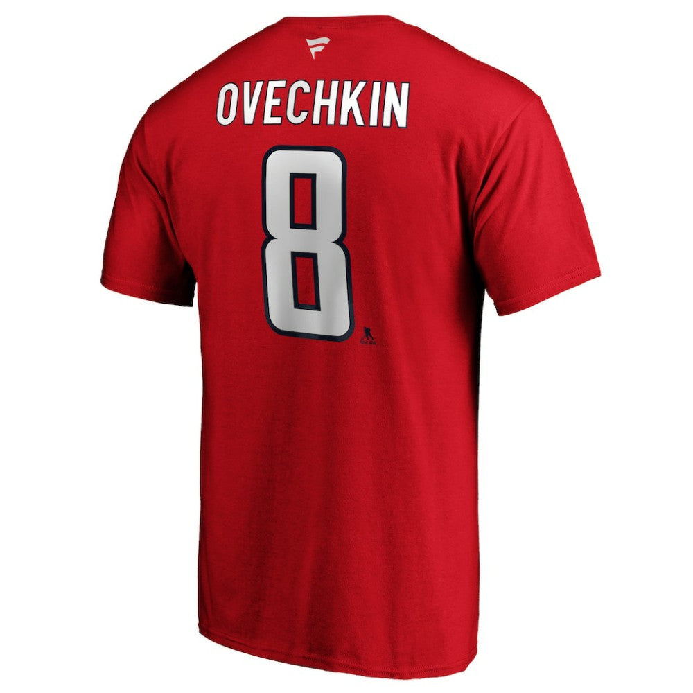 Alexander Ovechkin Washington Capitals Fanatics Authentic Stack Player Name & Number T-Shirt For Sale