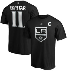 Anze Kopitar Los Angeles Kings Fanatics Authentic Stack Player Name & Number T-Shirt Outlet
