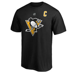 Sidney Crosby Pittsburgh Penguins Fanatics Authentic Stack Player Name & Number T-Shirt On Sale