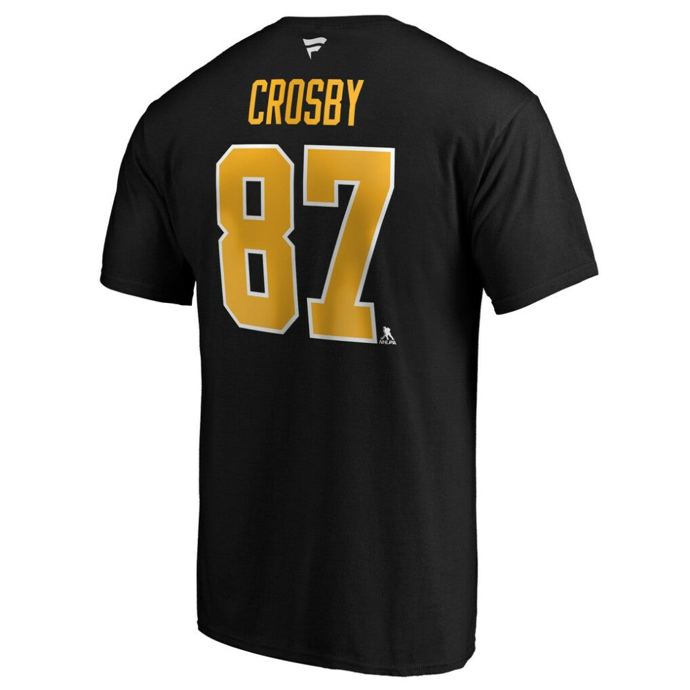 Sidney Crosby Pittsburgh Penguins Fanatics Authentic Stack Player Name & Number T-Shirt On Sale