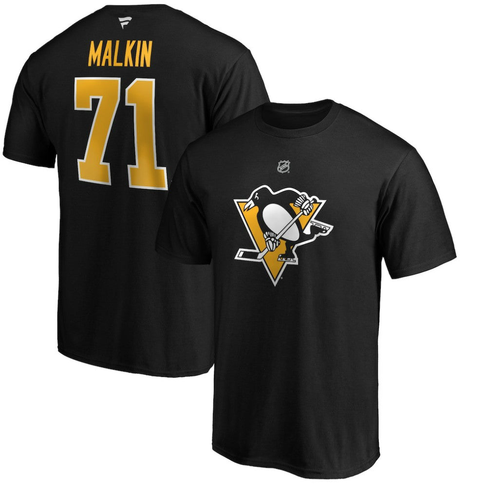 Evgeni Malkin Pittsburgh Penguins Fanatics Authentic Stack Player Name & Number T-Shirt Discount