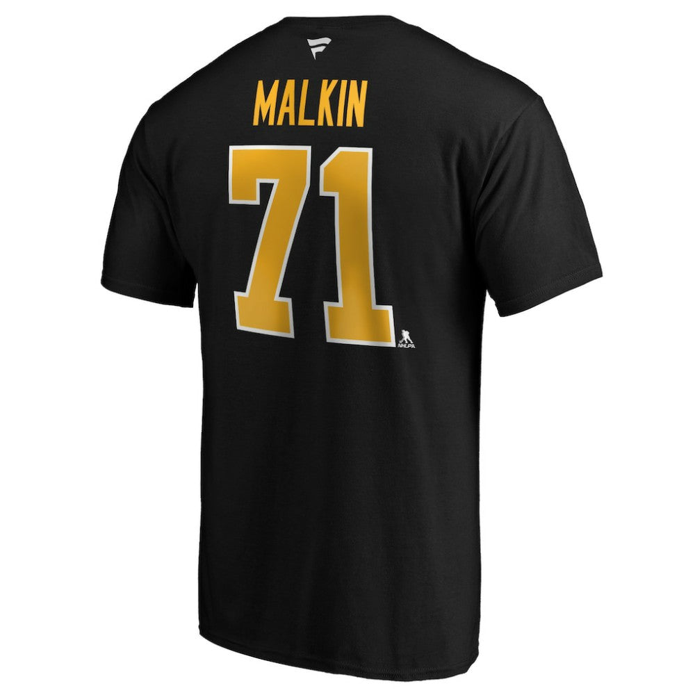 Evgeni Malkin Pittsburgh Penguins Fanatics Authentic Stack Player Name & Number T-Shirt Discount