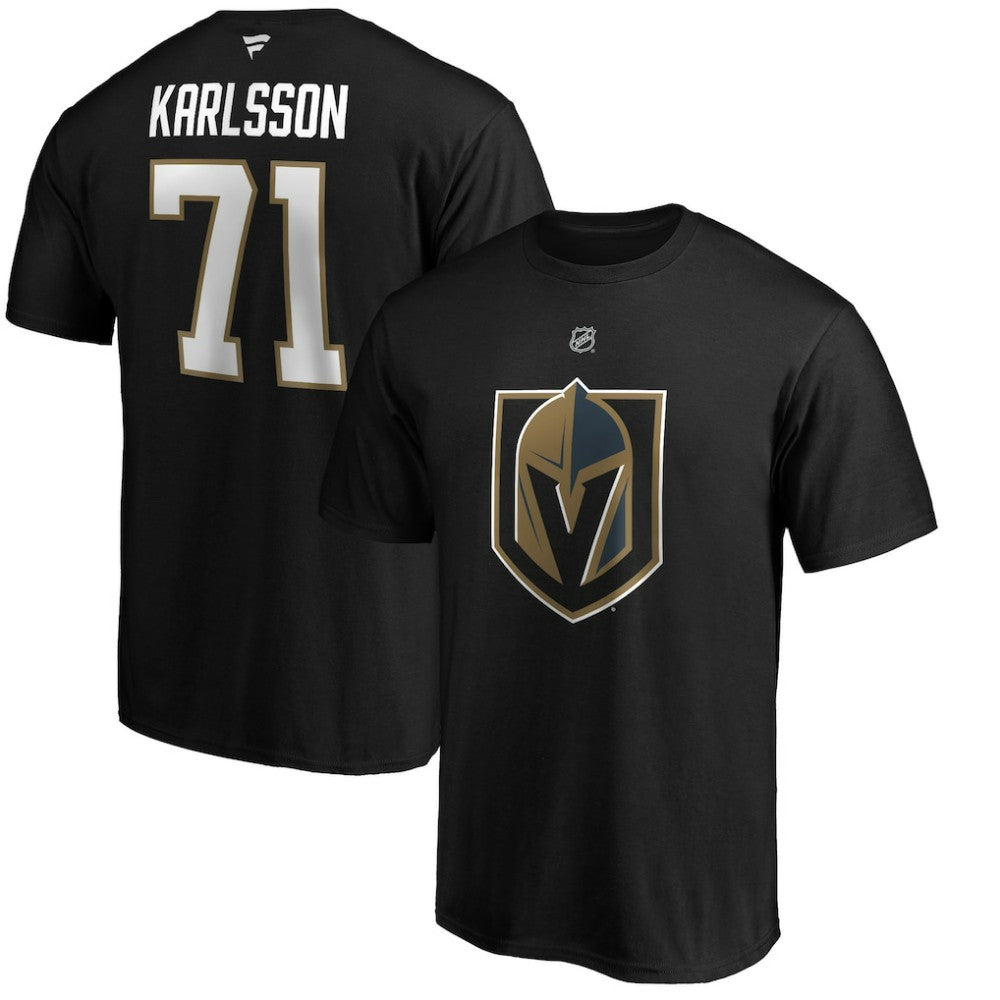 William Karlsson Vegas Golden Knights Fanatics Authentic Stack Player Name & Number T-Shirt On Sale