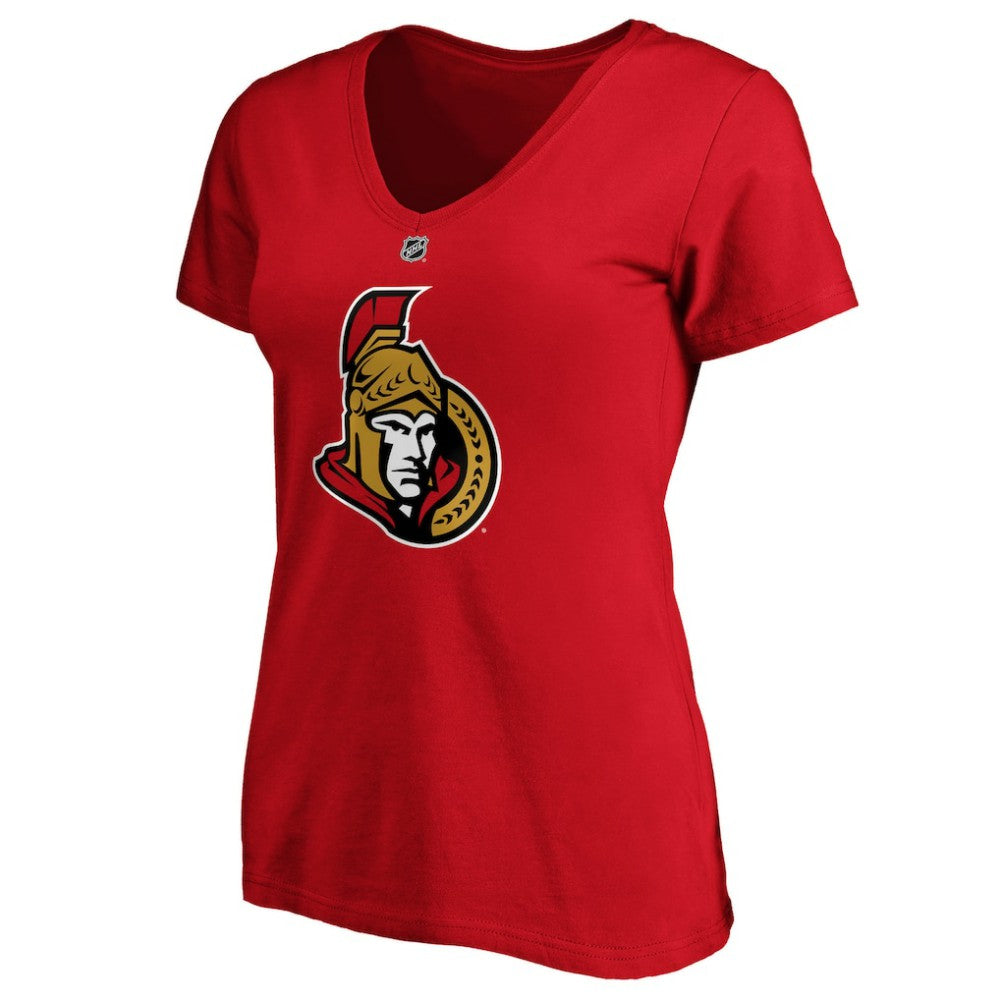 Brady Tkachuk Ottawa Senators Fanatics Women's Authentic Stack Name & Number V-Neck T-Shirt Discount