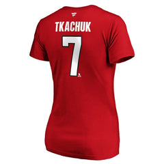 Brady Tkachuk Ottawa Senators Fanatics Women's Authentic Stack Name & Number V-Neck T-Shirt Discount