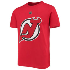 Jack Hughes New Jersey Devils Youth Player Name & Number T-Shirt Outlet