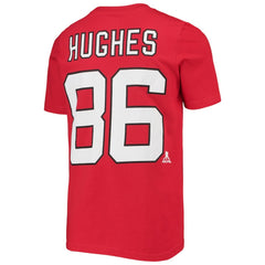 Jack Hughes New Jersey Devils Youth Player Name & Number T-Shirt Outlet