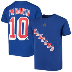 Artemi Panarin New York Rangers Youth Player Name & Number T-Shirt On Sale