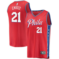 Joel Embiid Philadelphia 76ers Youth 2019/20 Fast Break Replica Player Team Jersey Discount