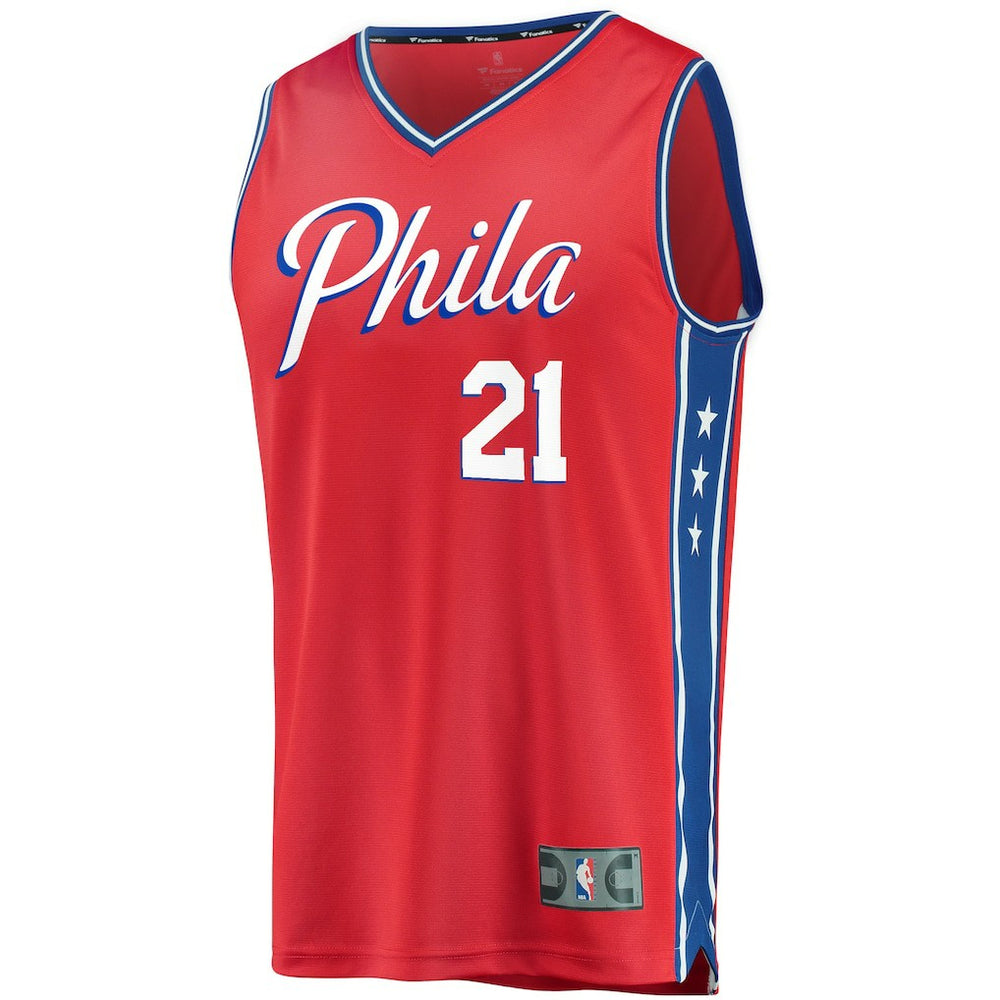 Joel Embiid Philadelphia 76ers Youth 2019/20 Fast Break Replica Player Team Jersey Discount