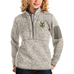 Milwaukee Bucks Antigua Women's Fortune Quarter-Zip Pullover Jacket Online