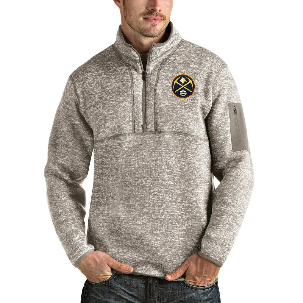 Denver Nuggets Antigua Fortune Quarter-Zip Pullover Jacket sale New