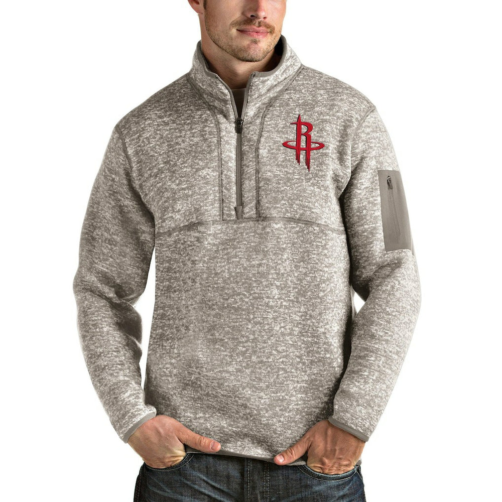 Houston Rockets Antigua Fortune Quarter-Zip Pullover Jacket sale Online
