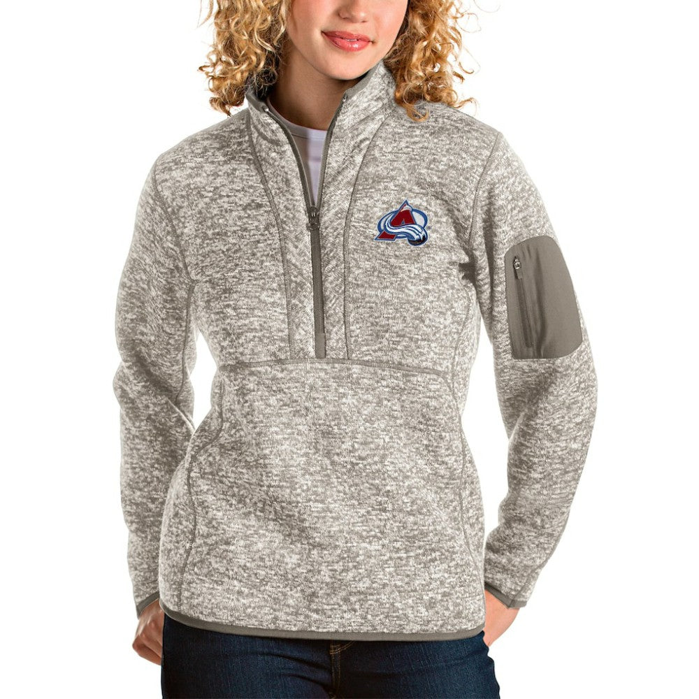 Colorado Avalanche Antigua Women's Fortune Half-Zip Sweatshirt On Sale
