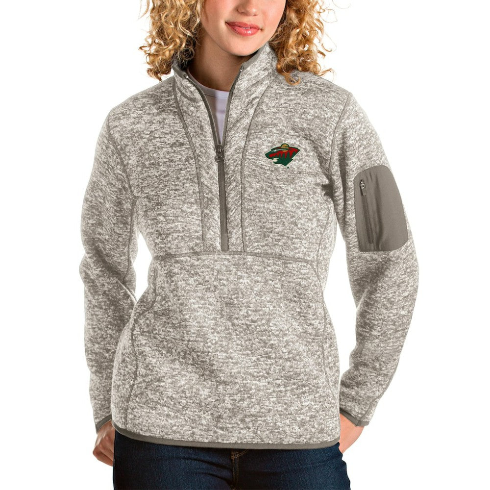Minnesota Wild Antigua Women's Fortune Half-Zip Sweatshirt Sale