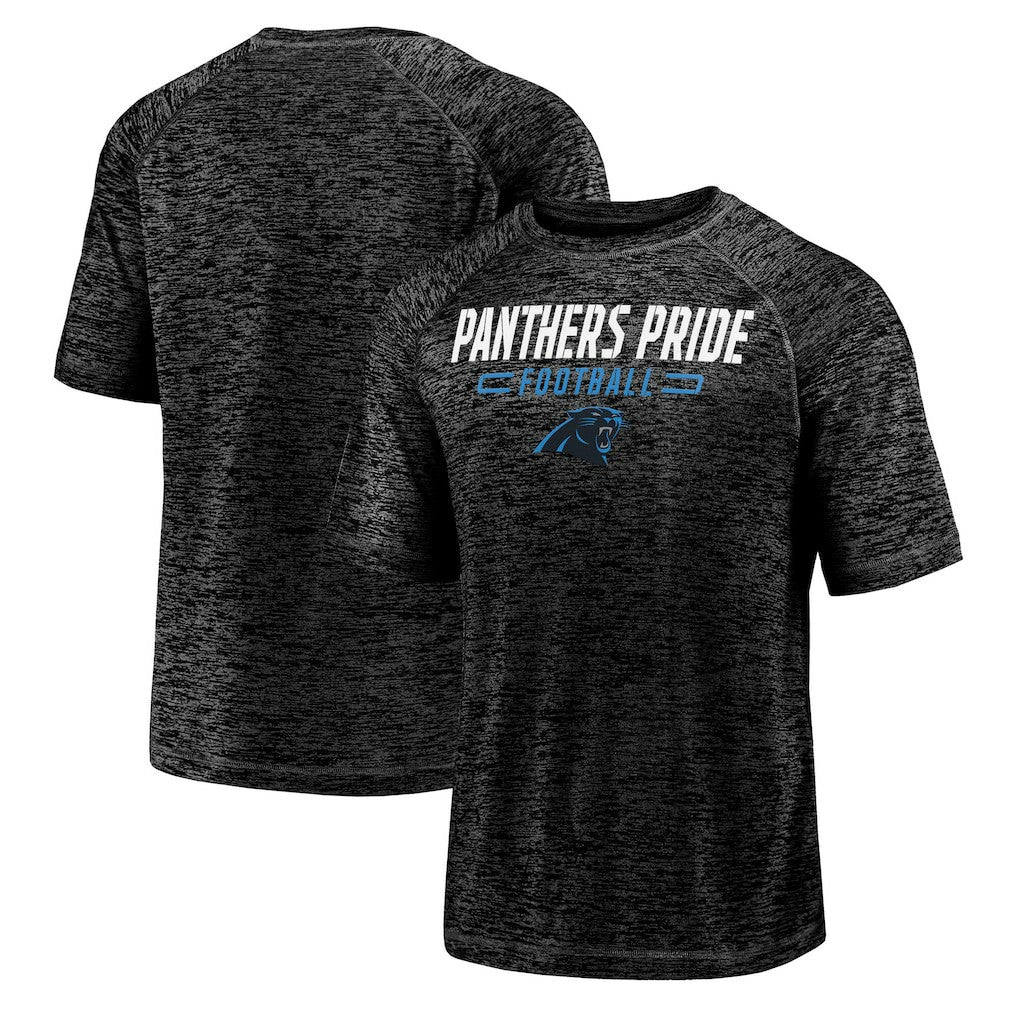 Carolina Panthers Fanatics Nickname Wordmark Raglan Space Dye T-Shirt