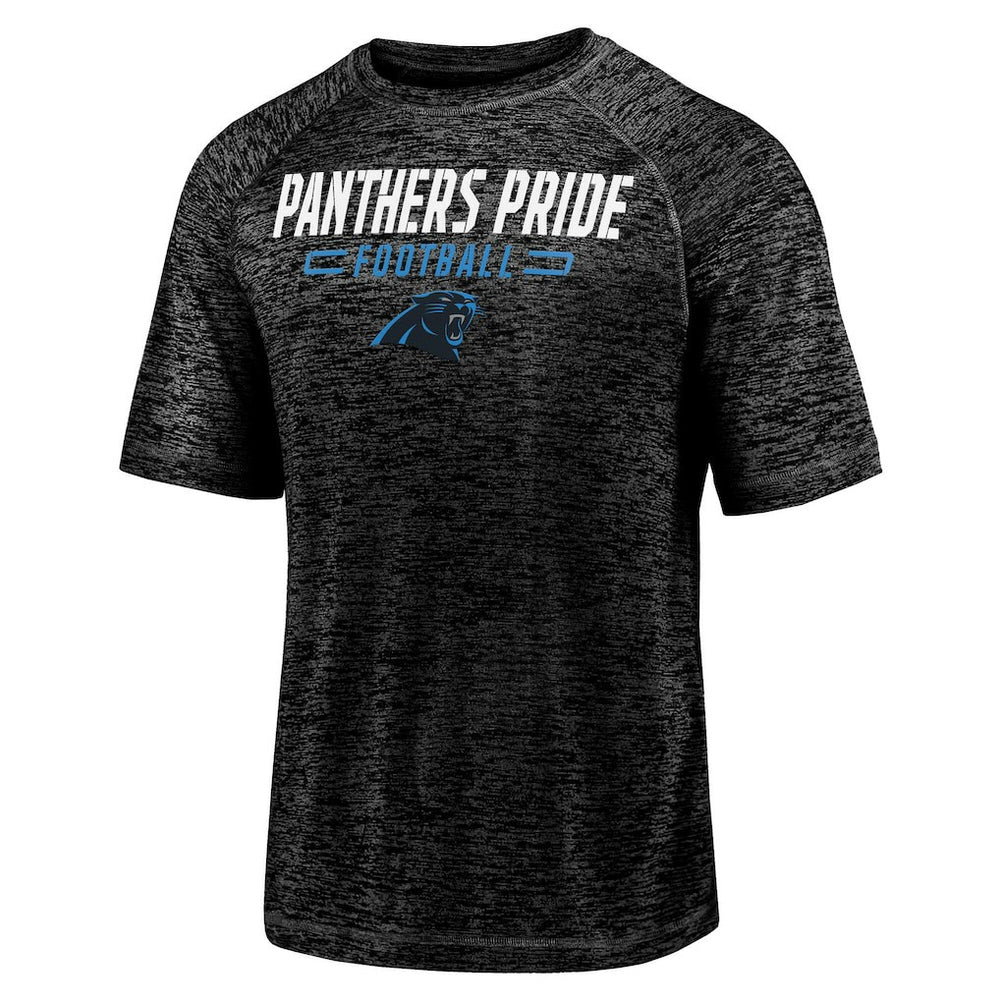 Carolina Panthers Fanatics Nickname Wordmark Raglan Space Dye T-Shirt