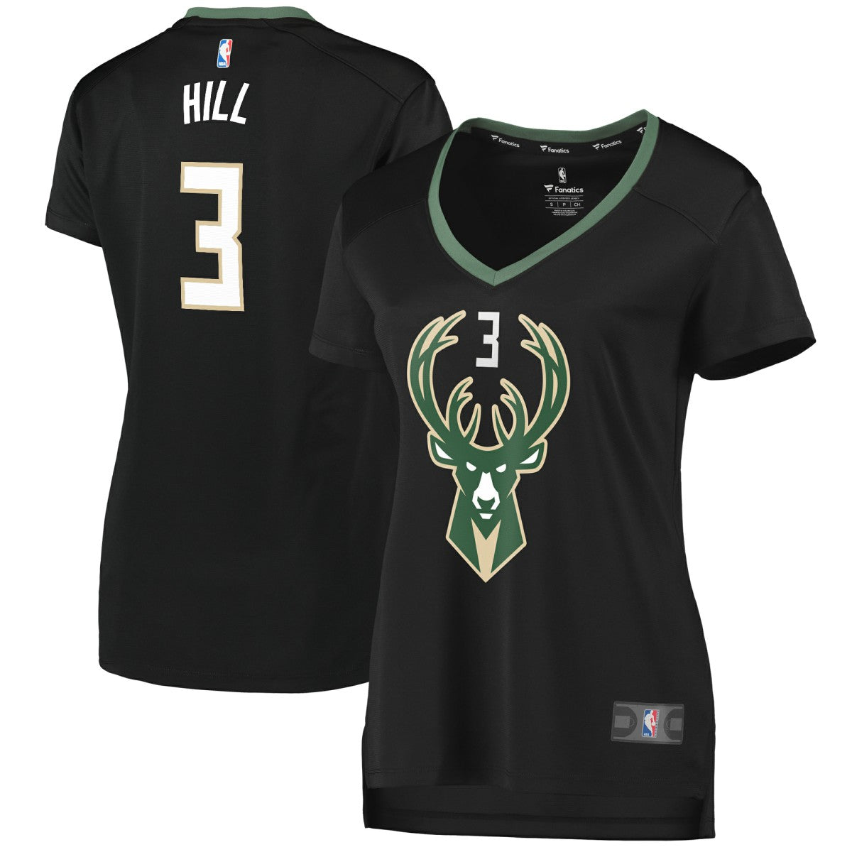 George Hill Milwaukee Bucks Women's Fast Break Replica Player Jersey Discount
