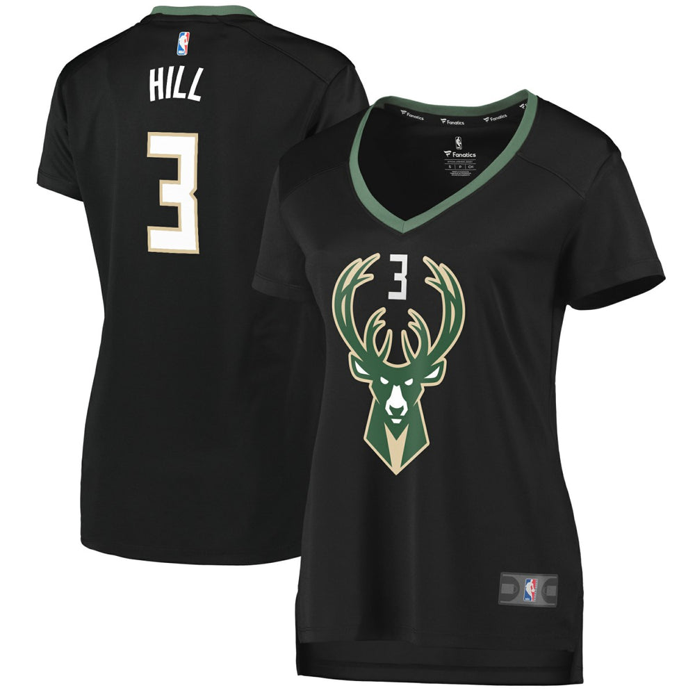 George Hill Milwaukee Bucks Women's Fast Break Replica Player Jersey Discount