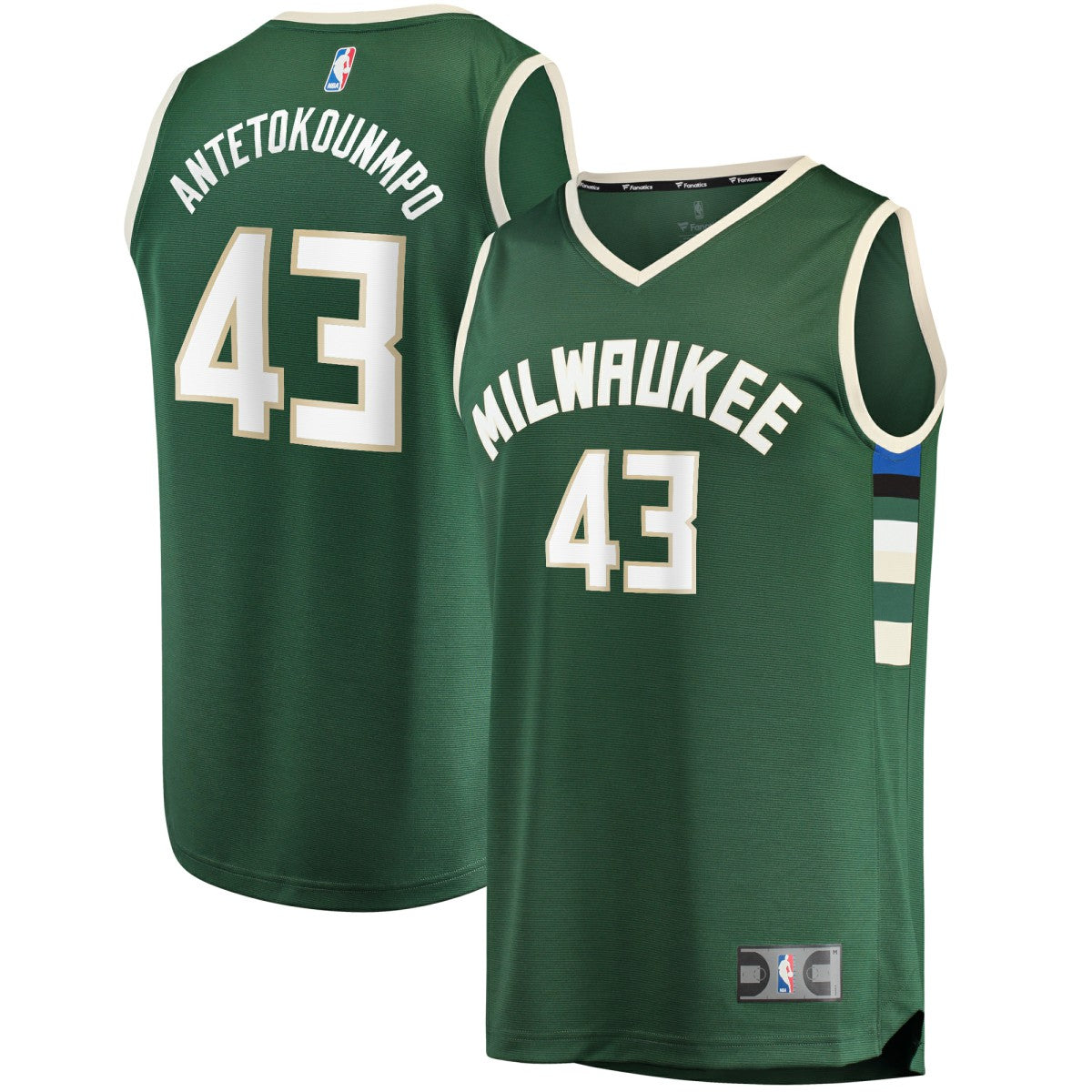 Thanasis Antetokounmpo Milwaukee Bucks Fast Break Replica Player Jersey Online