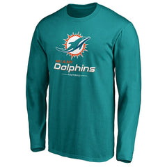 Miami Dolphins Fanatics Team Lockup Long Sleeve T-Shirt
