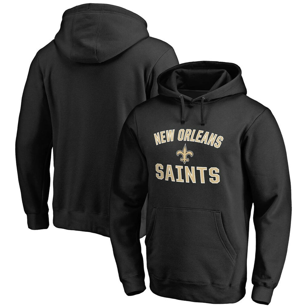 New Orleans Saints Fanatics Victory Arch Team Fitted Pullover Hoodie