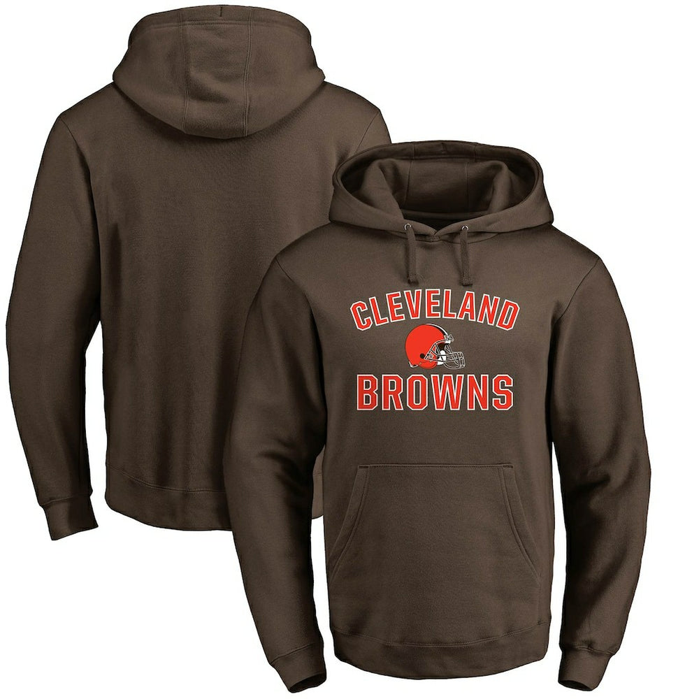 Cleveland Browns Fanatics Victory Arch Team Fitted Pullover Hoodie