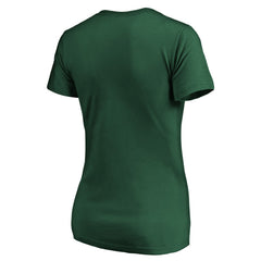 Green Bay Packers Fanatics Women's Team Iconic Script State V-Neck T-Shirt