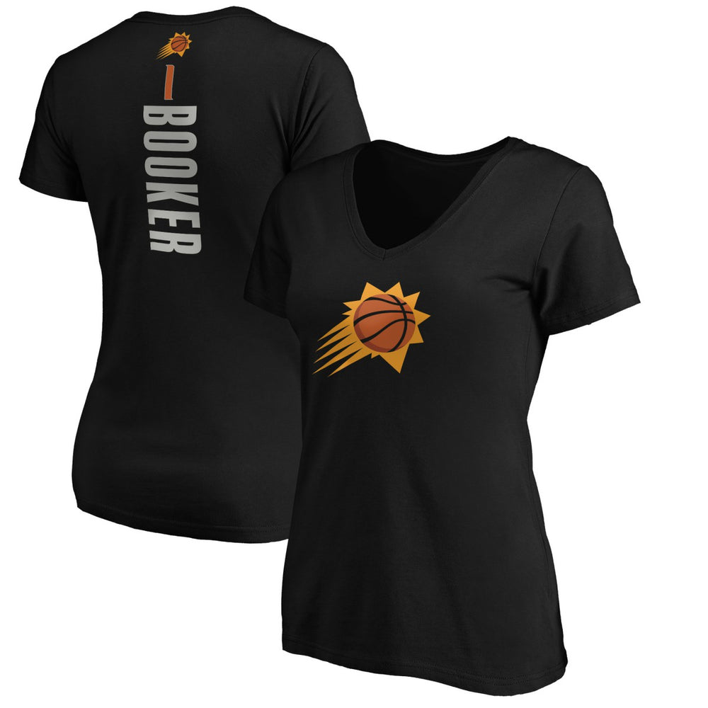 Devin Booker Phoenix Suns Women's Playmaker Name & Number T-Shirt Discount