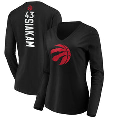 Pascal Siakam Toronto Raptors Women's Playmaker Name & Number Long Sleeve T-Shirt New
